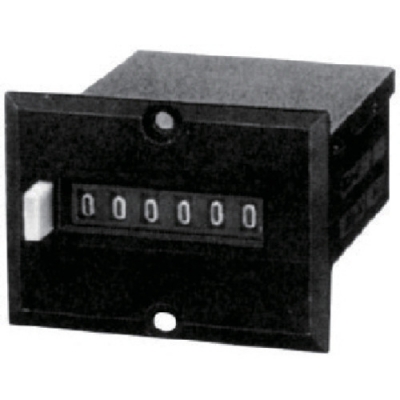 ライン精機（株） MCH-6P AC200V ライン精機　電磁カウンター（リセットツキ）６桁
