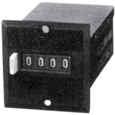 ライン精機（株） MCH-4P AC200V ライン精機　電磁カウンター（リセットツキ）４桁