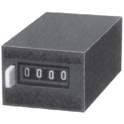 ライン精機（株） MCH-4S AC100V ライン精機　電磁カウンター（リセットツキ）４桁