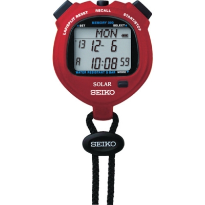 セイコーウォッチ（株） SVAJ007 ＳＥＩＫＯ　ストップウオッチソーラー　スタンダード　レッド