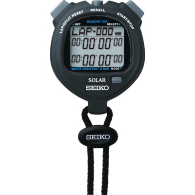 セイコーウォッチ（株） SVAJ001 ＳＥＩＫＯ　ストップウオッチソーラー　スタンダード　ブラック