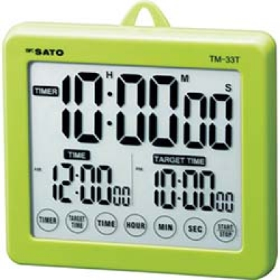 （株）佐藤計量器製作所 TM-33T-G 佐藤　ターゲットタイマー　グリーン　（１８０２－０２）