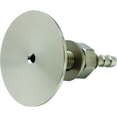 （株）山本電機製作所 PTC-VT6-30-S マノスター　飾りピトー管（飾り静圧管）　ＳＵＳ製　プレート面の仕上げ：切削仕上げ　適用壁厚さ１０～３０ｍｍ