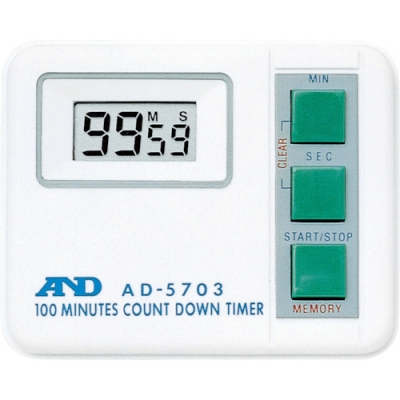 日本艾安得 AND   AD-5703BP Ａ＆Ｄ　タイマー（１００分計）　（１個＝１ＰＫ）