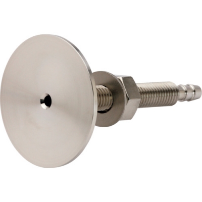 （株）山本電機製作所 PTC-VT6-55-S マノスター　飾りピトー管（飾り静圧管）　ＳＵＳ製　プレート面の仕上げ：切削仕上げ　適用壁厚さ１０～５５ｍｍ