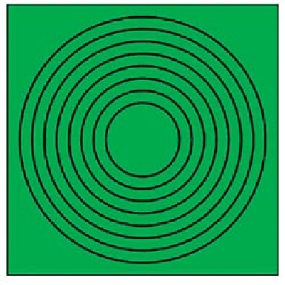 ユニット（株） 446-86 ユニット　ゲージマーカー円形緑・ＰＰステッカー・１０枚組