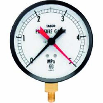 日本 TASCO ＴＡＳＣＯ TA148AF-350 タスコ　１００φ圧力計（５．０ＭＰａ　設置針式）