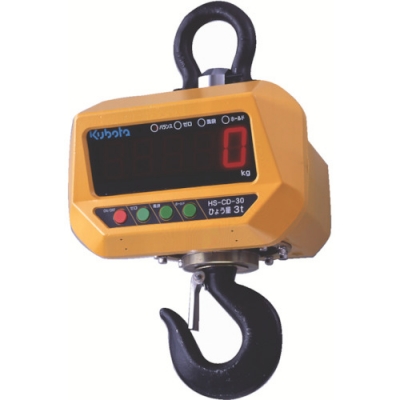 （株）クボタ計装 HS-CD-12-K クボタ　防水・防塵直示式ホイストスケール１２００ｋｇ（検定付）