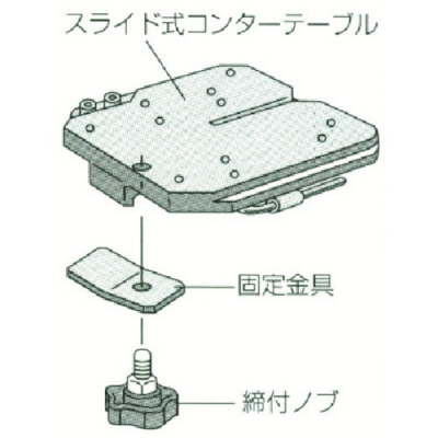 （株）やまびこ STBL-RB10 新ダイワ　スライド式コンターテーブル