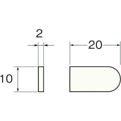 日本精密機械工作（株） P4101 リューター　フェルトチップ（裏面接着剤付）