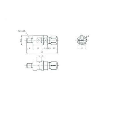 日本精密機械工作（株） Q8801 リューター　ＬＳ－４５用　ツールチャック１．２