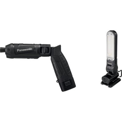 パナソニック（株）エコソリューションズ社 EZ7521LA2STB Ｐａｎａｓｏｎｉｃ　充電スティックインパクトドライバー　ＬＥＤセット品　黒