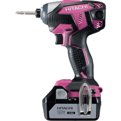 工機ホールディングス（株） WH18DKL-2LSCK-R 日立　１８Ｖコードレスインパクトドライバ３．０Ａｈ　ピンク