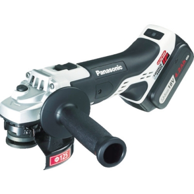 パナソニック（株）エコソリューションズ社 EZ46A2LS2G-H Ｐａｎａｓｏｎｉｃ　充電ディスクグラインダー１２５　１８Ｖ　ＬＳ電池セット