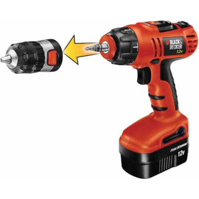 ポップリベット・ファスナー（株）　ブラック・アンド・デッカー事業部 HP126K Ｂ／Ｄ　クイックコネクト・ドリルドライバ