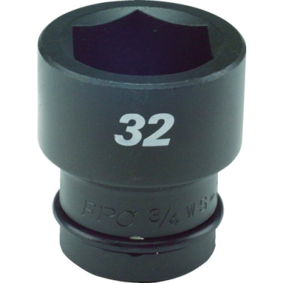 4WS-24 FPC インパクト ショート ソケット 差込角19mm 対辺24mm 15/16