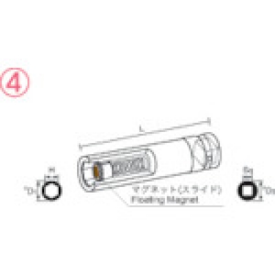 日本長堀工業 NAC   412MS100 ナック マグネットスライドタイプ ディープ差込角12.7x対辺12mmx100L