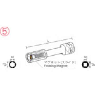 日本長堀工業 NAC   314EMS10 ナック マグネットスライドタイプ エクステンション 9.52x14mmx100L