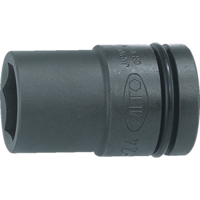 日本水户工机 MITOLOY  P6SL-24 ミトロイ　３／４インパクトレンチ用ソケットセミロング自動車タイヤ用薄肉２４ｍｍ