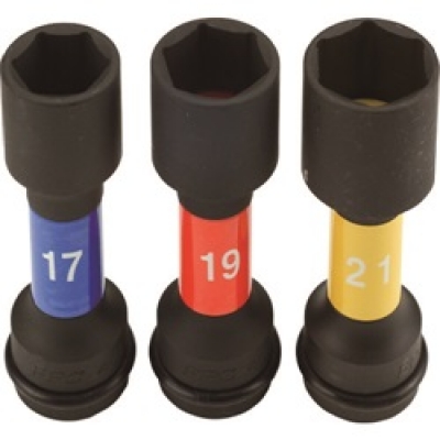 フラッシュツール（株） 4WH-3S ＦＰＣ　インパクト　ホイールナット用ソケット　セット　差込角１２．７ｍｍ　３ｐｃ