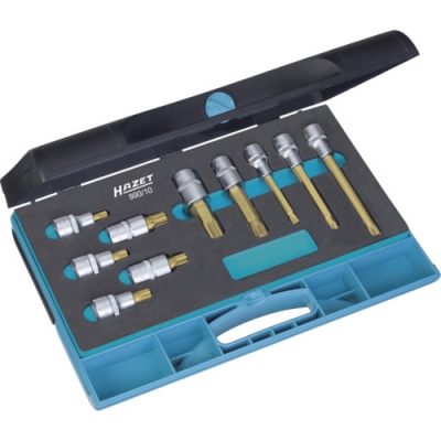 日本角田 HAZET  990S10 ＨＡＺＥＴ　ＸＺＮドライバーソケットセット（差込角１２．７ｍｍ）　ケース入り