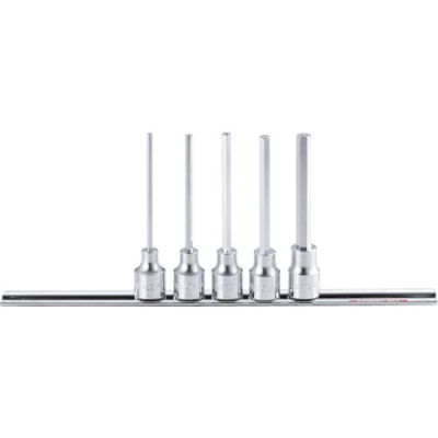 日本水户工机 MITOLOY  H306ML ミトロイ　３／８　ヘックスソケット　ロング　ホルダーセット　５コマ６点