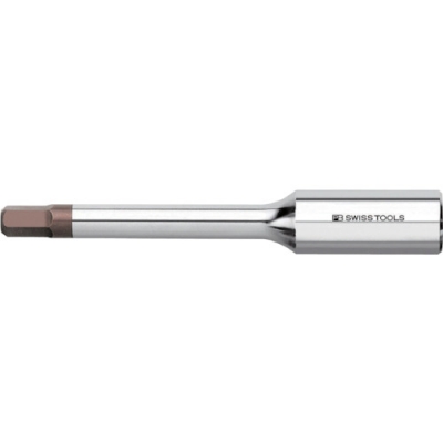 ＰＢスイスツールズ社 V6-211-6 ＰＢスイスツールズ　Ｖ６－２１１－６　１／４ＳＱ　ロングヘキサゴンビットソケッ