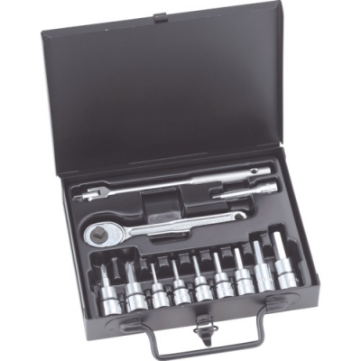 日本水户工机 MITOLOY  PH213M ミトロイ　１／４　ヘックスソケット　ケースセット　９コマ１３点