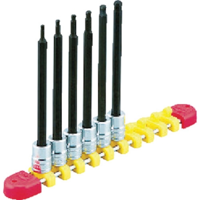 日本京都 KTC TBT2L06BPBH ＫＴＣ　６．３ｓｑ．ロングボールポイントヘキサゴンビットソケットセット６コ組