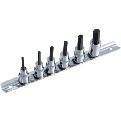 日本Pro-Auto  113-31M スエカゲ　３／８ＤＲ．６ＰＣ．ヘックスビットソケットハンガーセット