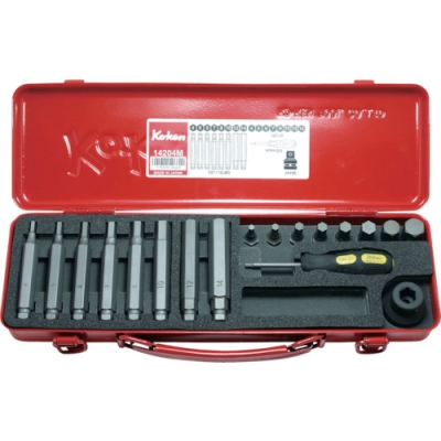 日本山下 KOKEN   14204M コーケン　１２．７ｍｍ差込　インパクトヘックスビットソケットセット　１８ヶ組