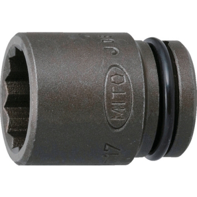 日本水户工机 MITOLOY  P3M-17 ミトロイ　３／８　インパクトレンチ用　ソケット（１２角）　１７ｍｍ