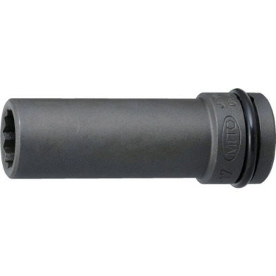 日本水户工机 MITOLOY  P4ML-17 ミトロイ　１／２　インパクトレンチ用　ソケット（１２角）　ロング　１７ｍｍ