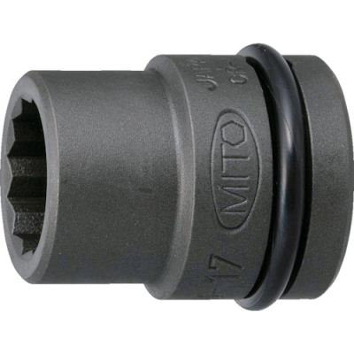 日本水户工机 MITOLOY  P4M-17 ミトロイ　１／２　インパクトレンチ用　ソケット（１２角）　１７ｍｍ