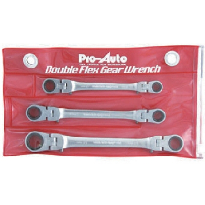 日本Pro-Auto  DFL-3SP スエカゲ　ダブルフレックスロックギアレンチ３本組セット
