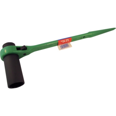 （株）スーパーツール RN-2427L スーパー　片ロングソケット・両口ラチェットレンチ（爪式）六角対辺：２４×２７