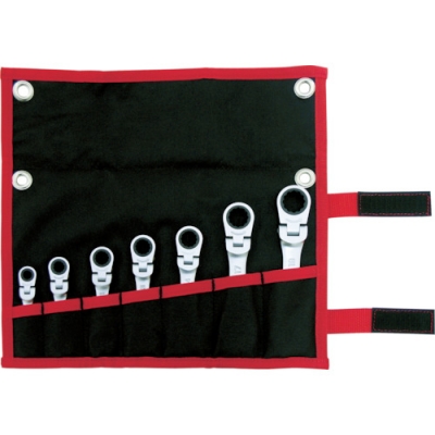 ＴＯＮＥ（株） RMF700S ＴＯＮＥ　ショート首振ラチェットめがねレンチセット　７ｐｃｓ