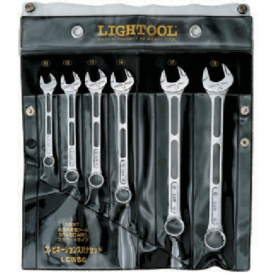 日本旭金属 ASH  LCWS6 ＡＳＨ　ライツールコンビネーションスパナセット６丁組