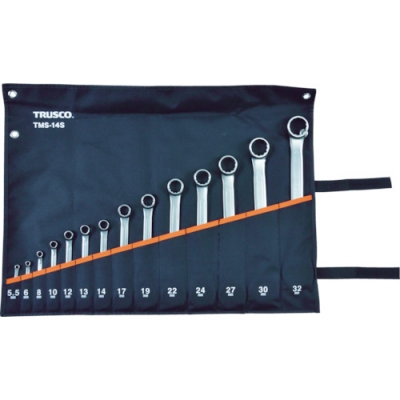 日本中山 TRUSCO  TMS-14S ＴＲＵＳＣＯ　コンビネーションスパナ（スタンダード）　セット　（１４本組）