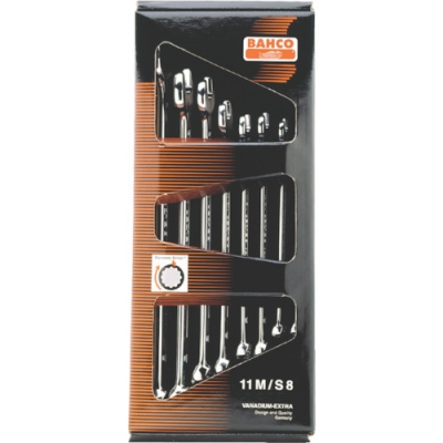 S8 バーコ　片目片口スパナ８本セット