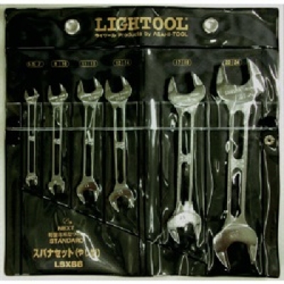 日本旭金属 ASH  LSXS6 ＡＳＨ　ライツールやり形両口スパナセット６本組