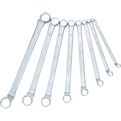 8 ＨＡＺＥＴ　両口めがねレンチセット（７５度ディープオフセット）　８丁セット