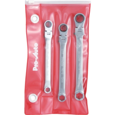 日本Pro-Auto  FMG-3SP Ｐｒｏ－Ａｕｔｏ　３本組フレックスメガネギアレンチセット