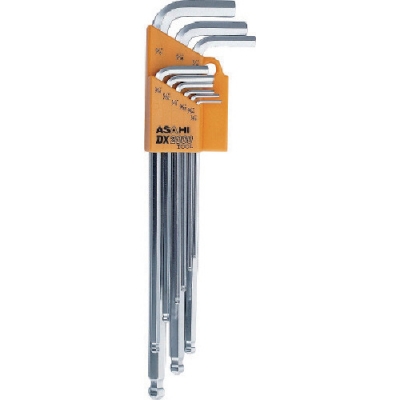 日本旭金属 ASH  AQSE910 ＡＳＨ　ロングボールポイント六角棒レンチセットインチサイズ９本組