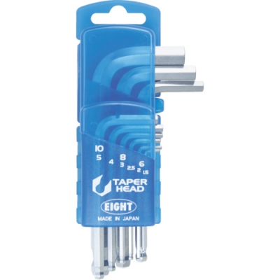 （株）エイト TS-9D エイト　六角棒スパナ　テーパーヘッド　標準寸法　ドアホルダー　セット