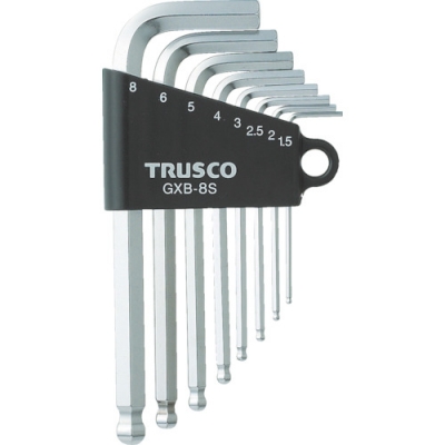 日本中山 TRUSCO  GXB-8S ＴＲＵＳＣＯ　ボールポイント六角棒レンチセット　８本組
