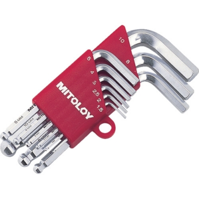 日本水户工机 MITOLOY  HBS900 ミトロイ　Ｌ型ホローレンチボールポイント　ショート　ミリ　ホルダー９本組セット