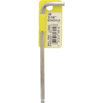 16 ボンダス　ボールポイント・Ｌ－レンチ　ロング　３／１６インチ