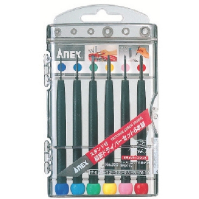 日本安力士 ANEX  930 アネックス　Ｐ柄精密ドライバーセット６本組