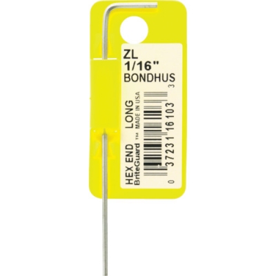 16 ボンダス　六角Ｌ－レンチ　ロング　１／１６インチ